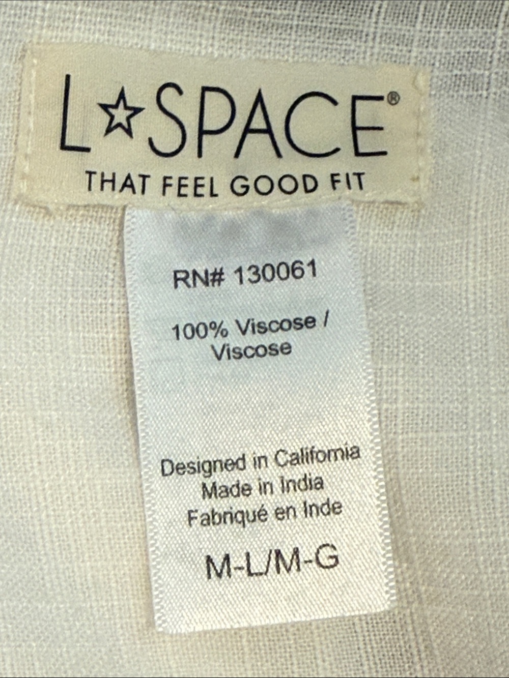 L Space Lightweight White Long-Sleeve Button Shirt Dress with Waist Tie - Picture 7 of 7
